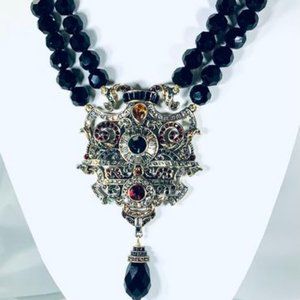HEIDI DAUS "Antique Elegance" Beaded Crystal Necklace
